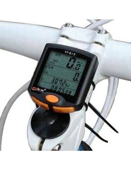 Cuentakilómetros LED para bicicleta con 24 funciones útiles