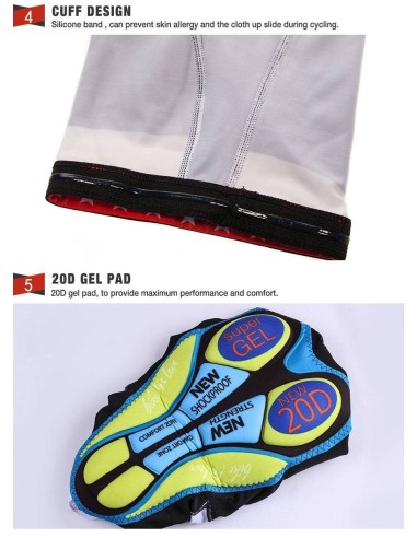 Culotte de ciclismo corto Aquablue: comodidad y estilo para tus rutas