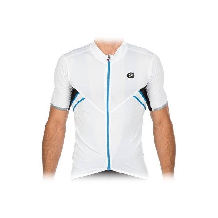 Maillot Ciclista Spiuk Elite para Hombre en Blanco, cómodo y ligero