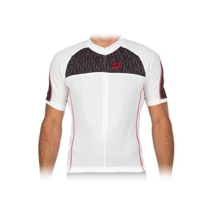 maillot ciclista Spiuk Race para hombres en blanco, comodidad y frescura en cada pedaleada