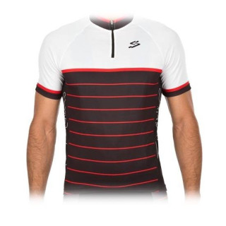 Maillot ciclista rojo para hombres, cómodo y fresco