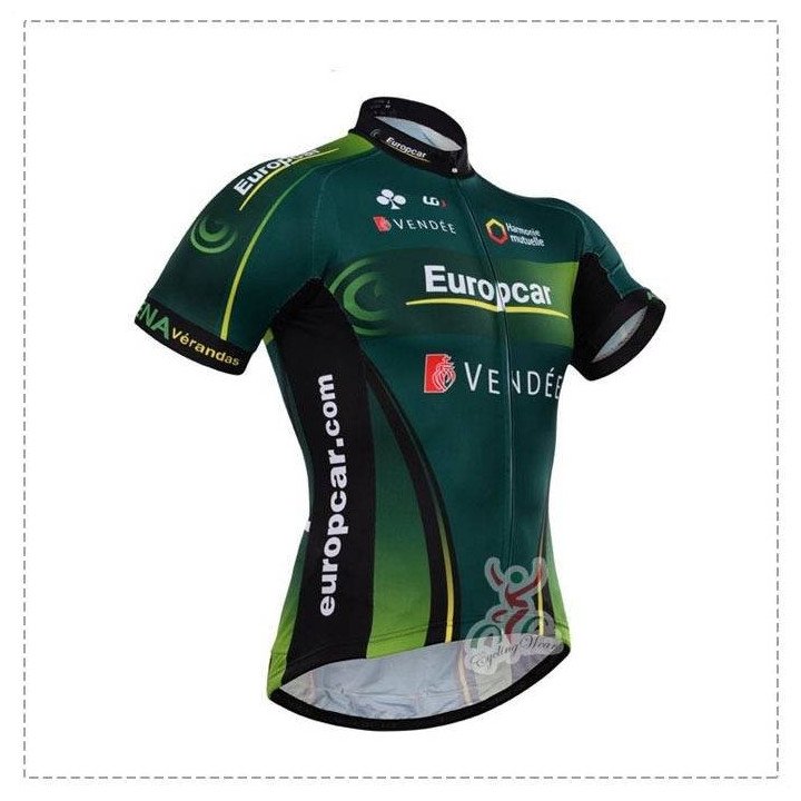 Maillot corto Europcar: comodidad y estilo para tus rutas en bici