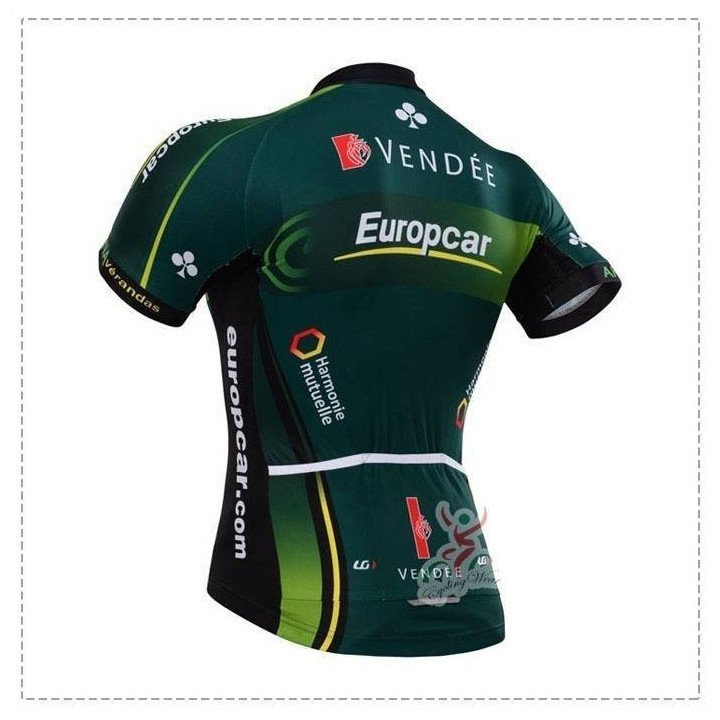 Maillot corto Europcar: comodidad y estilo para tus rutas en bici