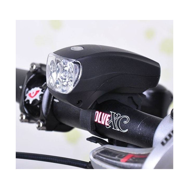 Luz Delantera para Bicicleta con 5 LED y Funciones Variadas