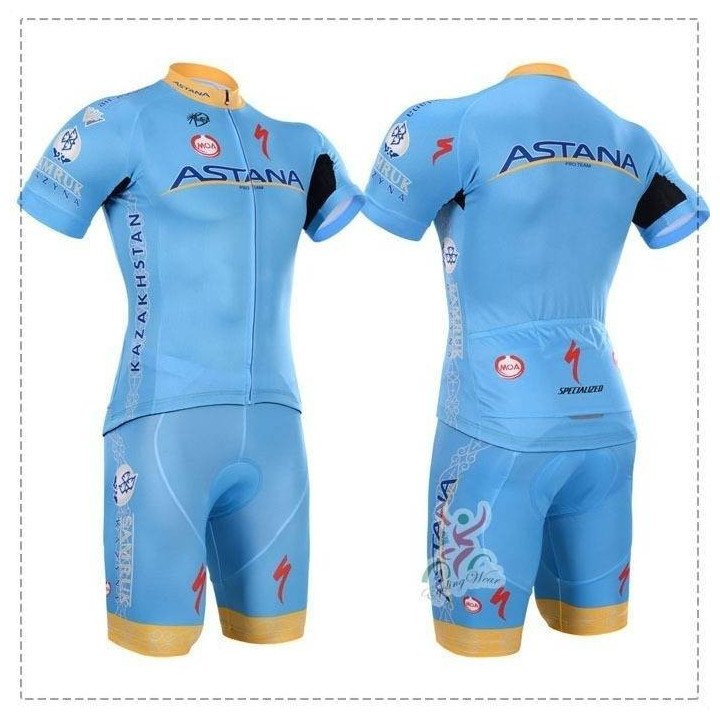 Ropa de ciclismo de verano Astana: elige tu conjunto corto ideal