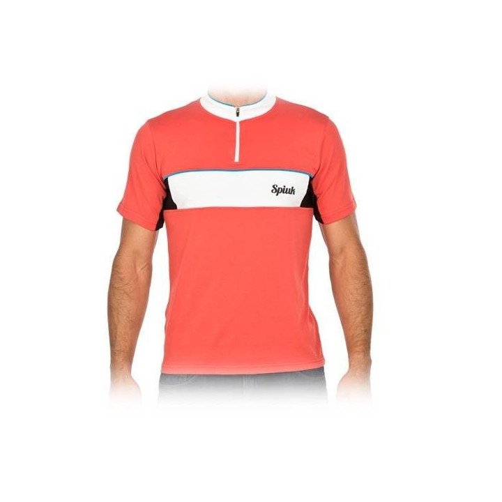 Maillot Spiuk Urban para ciclistas: comodidad y estilo en rojo