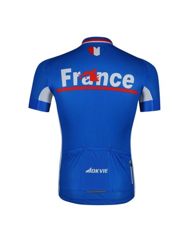 Maillot ciclista de Francia para el mundial, cómodo y fresco