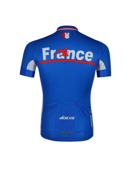 Maillot ciclista de Francia para el mundial, cómodo y fresco