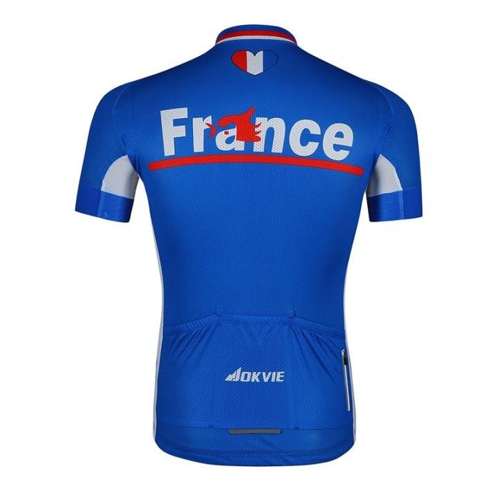 Maillot ciclista de Francia para el mundial, cómodo y fresco