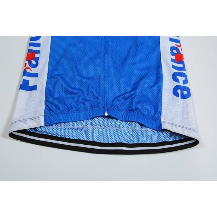 Maillot ciclista de Francia para el mundial, cómodo y fresco