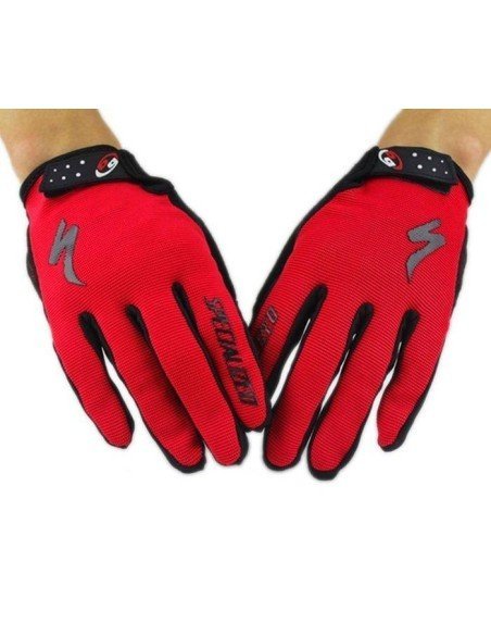 Guantes de ciclismo Specialized en rojo y negro, comodidad y protección para tus manos