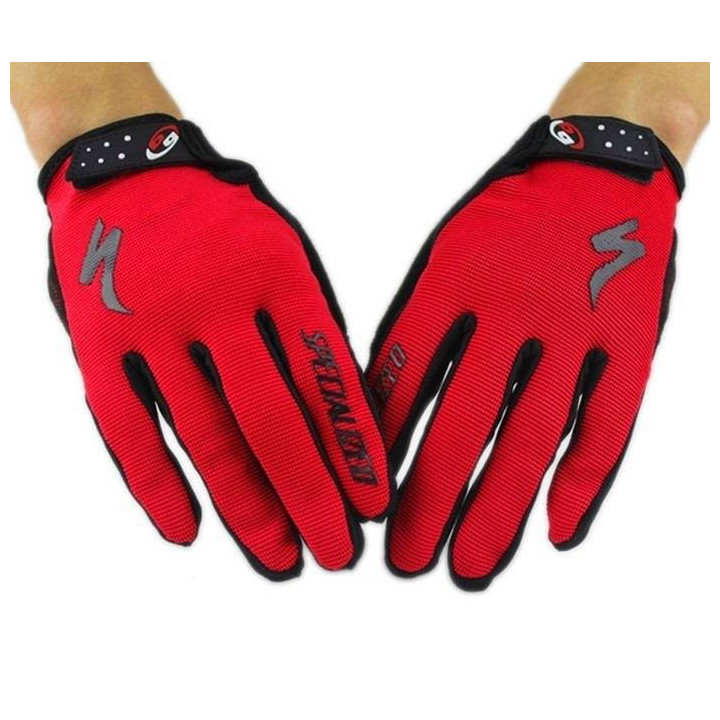 Guantes de ciclismo Specialized en rojo y negro, comodidad y protección para tus manos