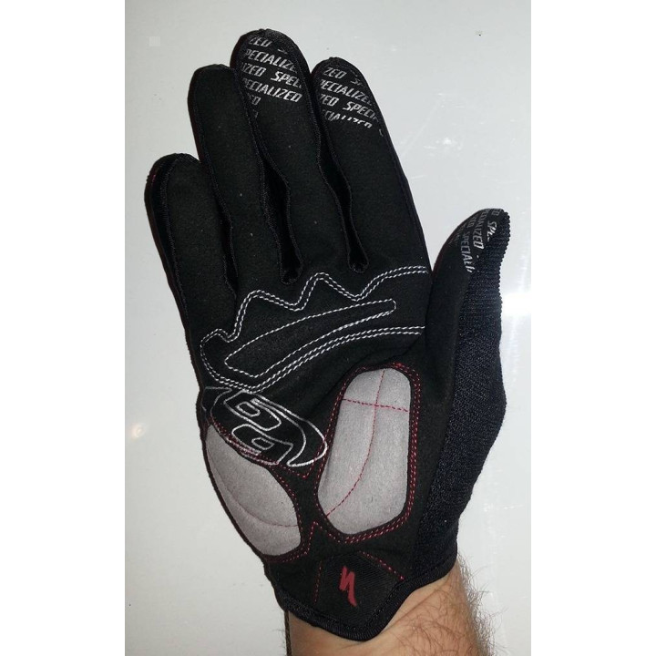 Guantes de ciclismo Specialized en rojo y negro, comodidad y protección para tus manos