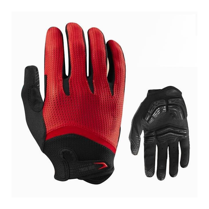 Guantes de ciclismo Specialized en negro y rojo: comodidad y protección para tus manos