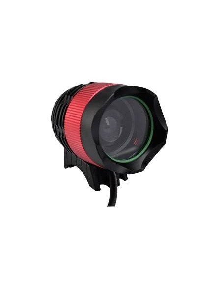 Linterna LED CREE XM-L T6 de 1800 lúmenes con luz trasera para bicicleta y 7 modos de iluminación