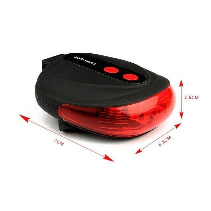 Linterna LED CREE XM-L T6 1800 lúmenes y luz trasera para bici con 7 modos