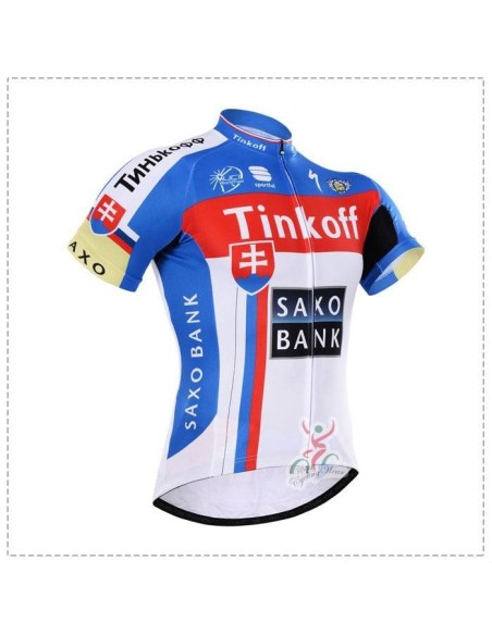 Maillot Ciclista Corto Saxo Bank: Comodidad y Estilo para tus Paseos