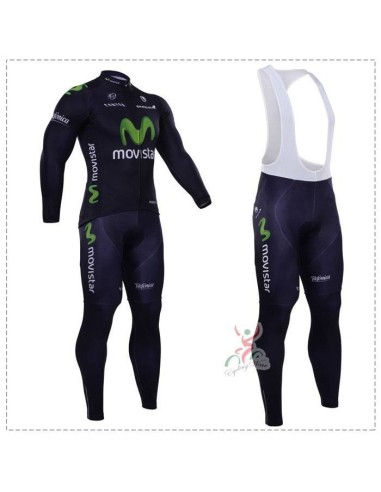 Conjunto de Ciclismo Largo Movistar para Estar Cómodo en tus Rutas