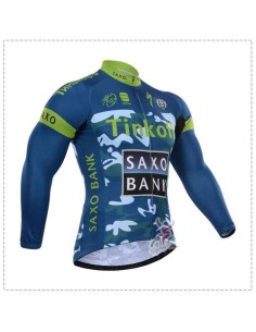 Maillot Ciclista Largo Saxo Bank: Comodidad y Estilo para tus Rutas
