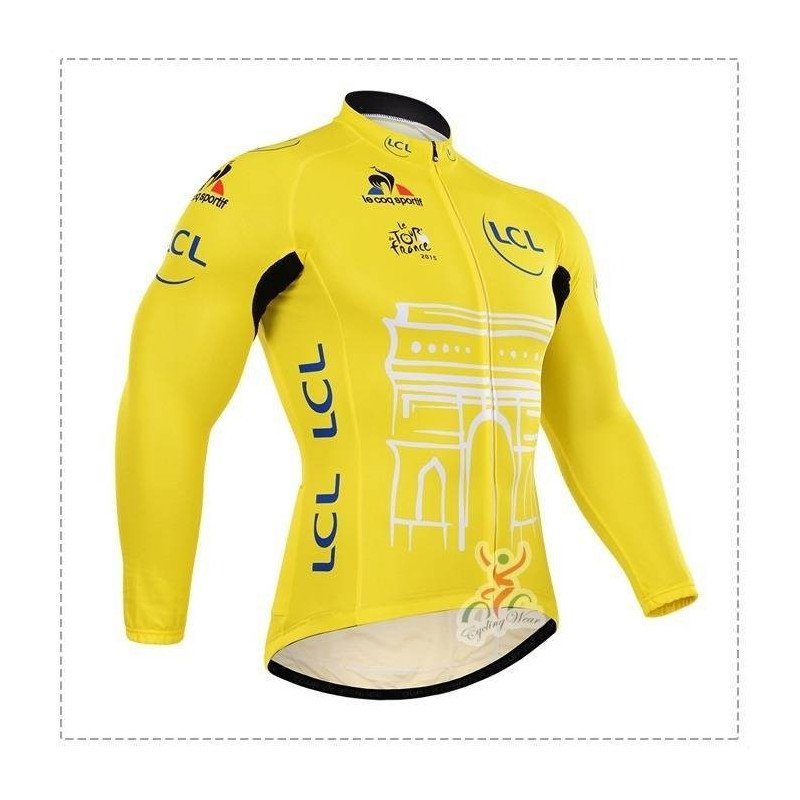 Maillot ciclista largo ideal para tus rutas al estilo Tour de Francia