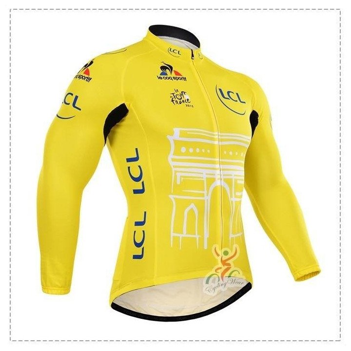 Maillot ciclista largo ideal para tus rutas al estilo Tour de Francia