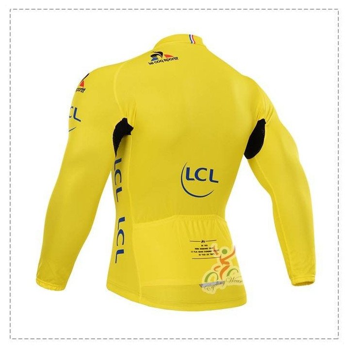 Maillot ciclista largo ideal para tus rutas al estilo Tour de Francia
