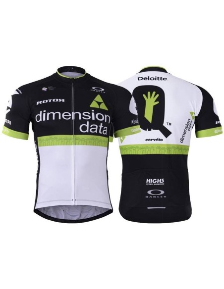 Maillot Ciclista Corto Dimension Data: comodidad y estilo para pedalear