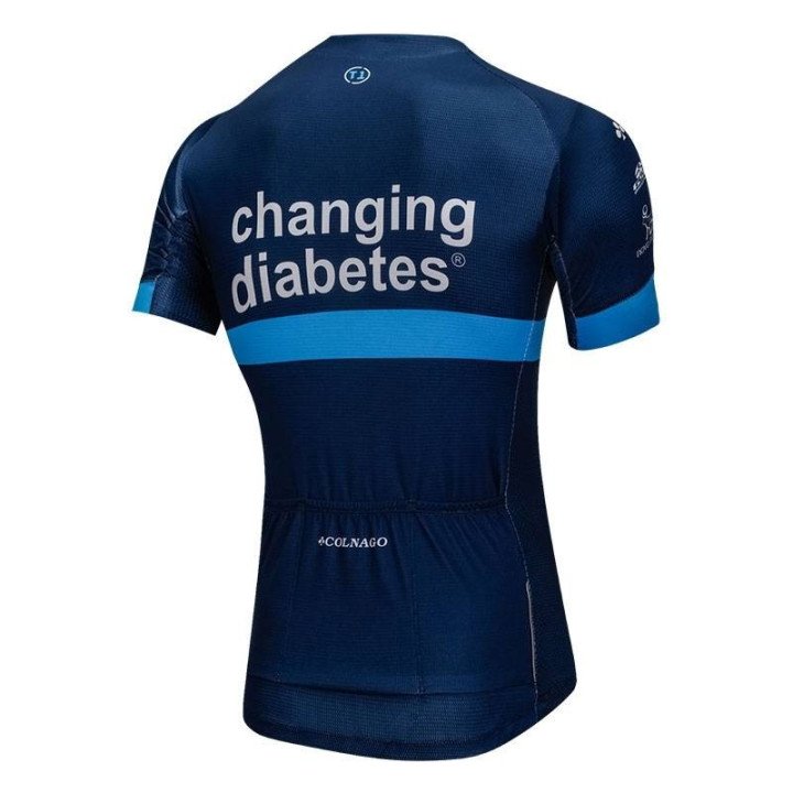 Maillot Ciclista Corto Changing Diabetes: comodidad y estilo para tus rutas