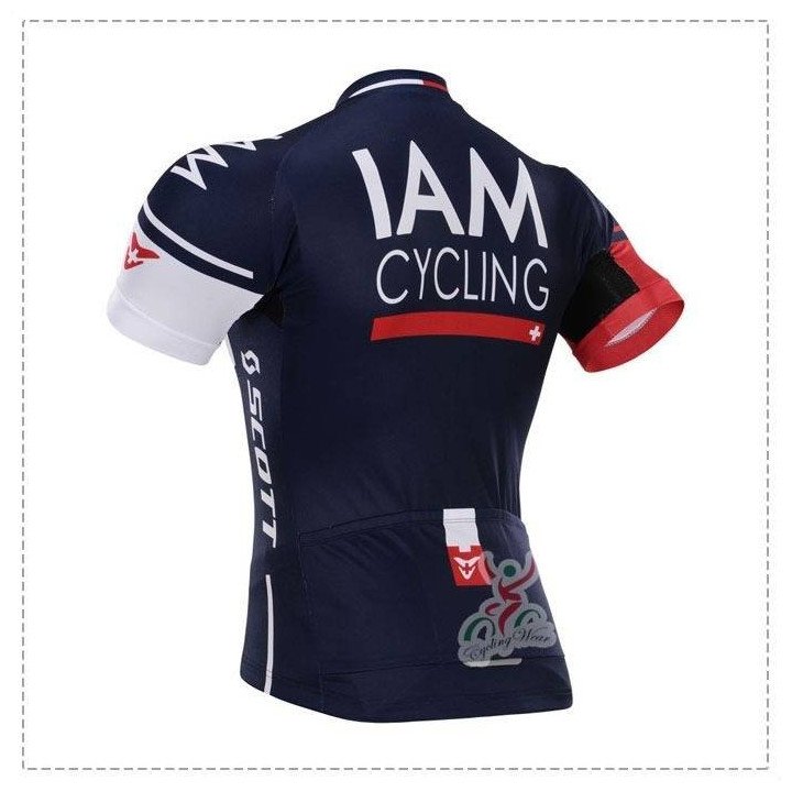 Maillot ciclista corto IAM: comodidad y estilo para tus rutas