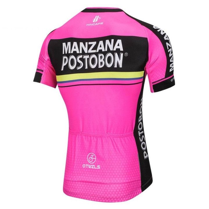 Maillot Ciclista Corto Manzana Postobón: comodidad y estilo para tus rutas