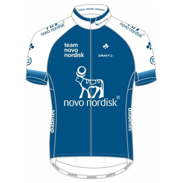 Maillot corto de ciclismo Novo Nordisk, comodidad y estilo para tus rutas