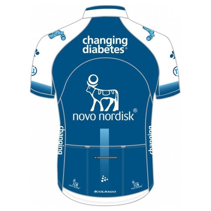 Maillot corto de ciclismo Novo Nordisk, comodidad y estilo para tus rutas