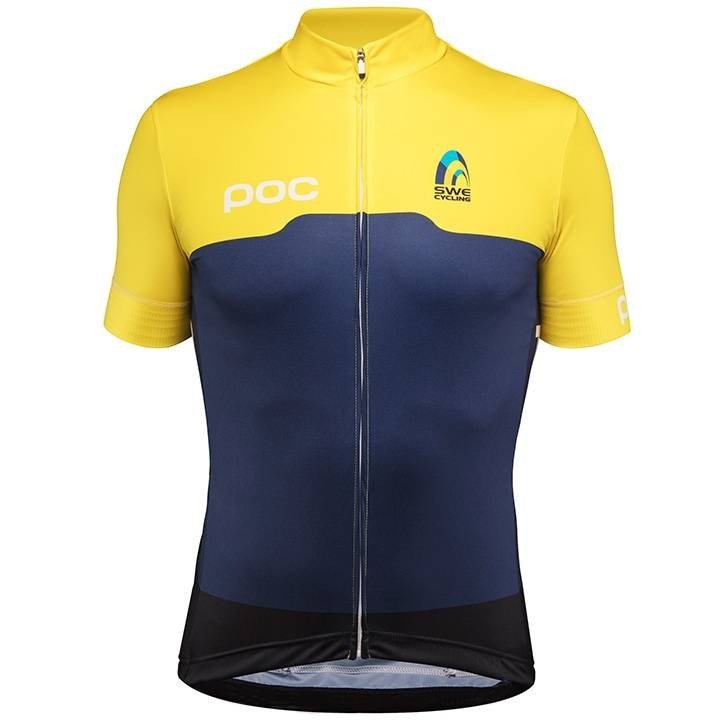 Maillot Ciclista Corto del Equipo Nacional Sueco, comodidad y estilo para pedalear