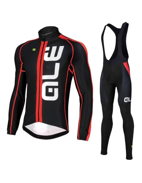 Ropa de ciclismo térmica ALE con tirantes para pedaleadas cómodas