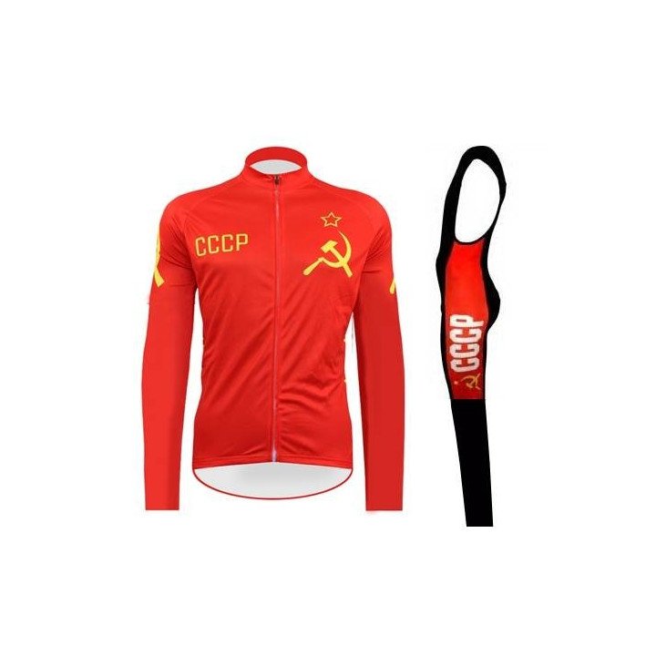 Ropa térmica de ciclismo CCCP con tirantes que te hará sentir genial