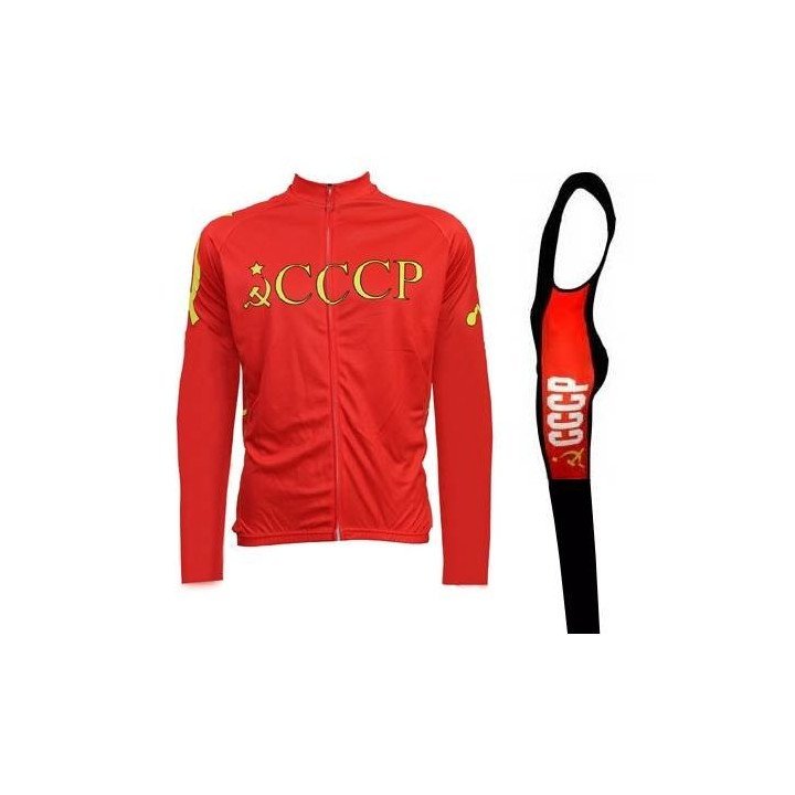 Ropa térmica de ciclismo CCCP con tirantes para estar cómodo en tus pedaleadas
