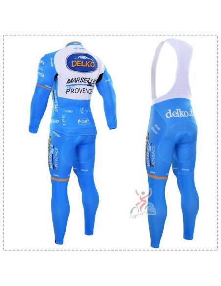 Ropa de ciclismo térmica Delko con tirantes para un pedaleo cómodo