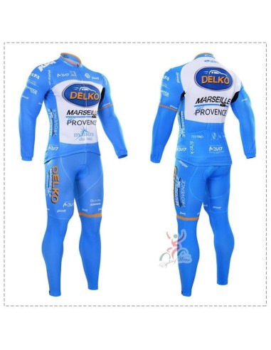 Ropa de ciclismo térmica Delko con tirantes para un pedaleo cómodo