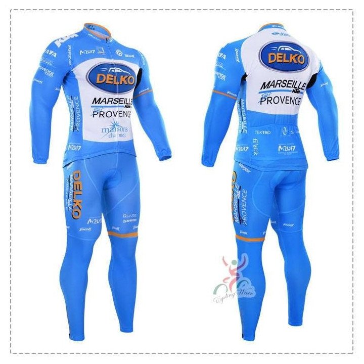 Ropa de ciclismo térmica Delko con tirantes para un pedaleo cómodo