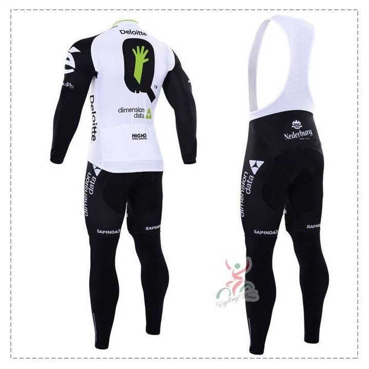 Ropa térmica de ciclismo Dimension Data con tirantes para estar cómodo en tus rutas