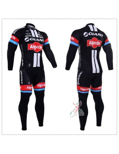 Ropa térmica de ciclismo Giant Alpecin con tirantes para estar cómodo en tus rutas