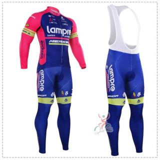 Ropa de ciclismo térmica Lampre con tirantes para estar cómodo mientras pedaleas