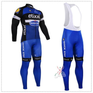 Ropa de ciclismo térmica Quick Step Etixx con tirantes para estar cómodo en tus rutas