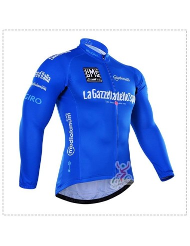 Ropa de ciclismo térmica Tour de Italia en azul con tirantes, comodidad asegurada