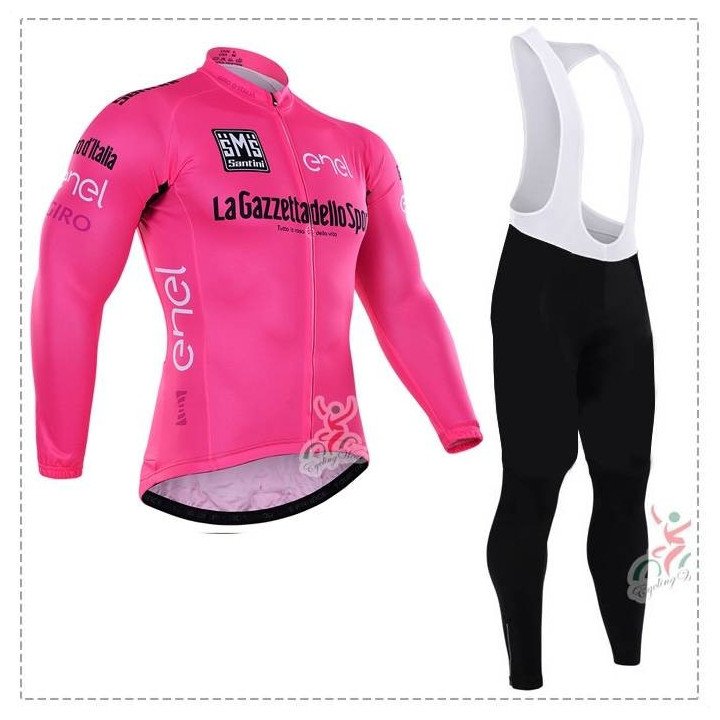 Ropa de ciclismo térmica rosa para disfrutar del Tour de Italia