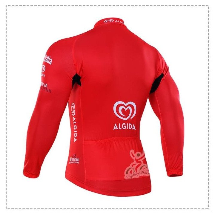Ropa térmica de ciclismo para disfrutar del Tour de Italia en color rojo