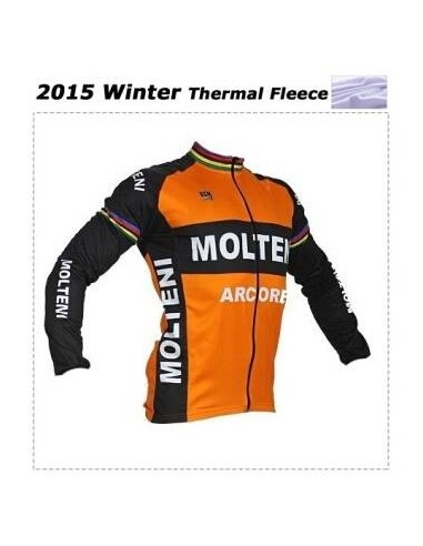 Ropa de ciclismo térmica Molteni Retro con tirantes, comodidad y estilo para tus rutas