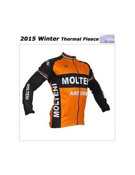Ropa de ciclismo térmica Molteni Retro con tirantes, comodidad y estilo para tus rutas