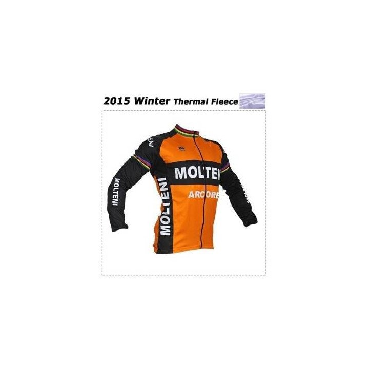 Ropa de ciclismo térmica Molteni Retro con tirantes, comodidad y estilo para tus rutas