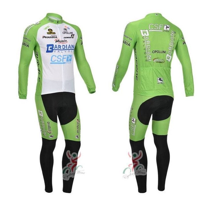 Ropa térmica de ciclismo Bardiani con tirantes para entrenar cómodamente
